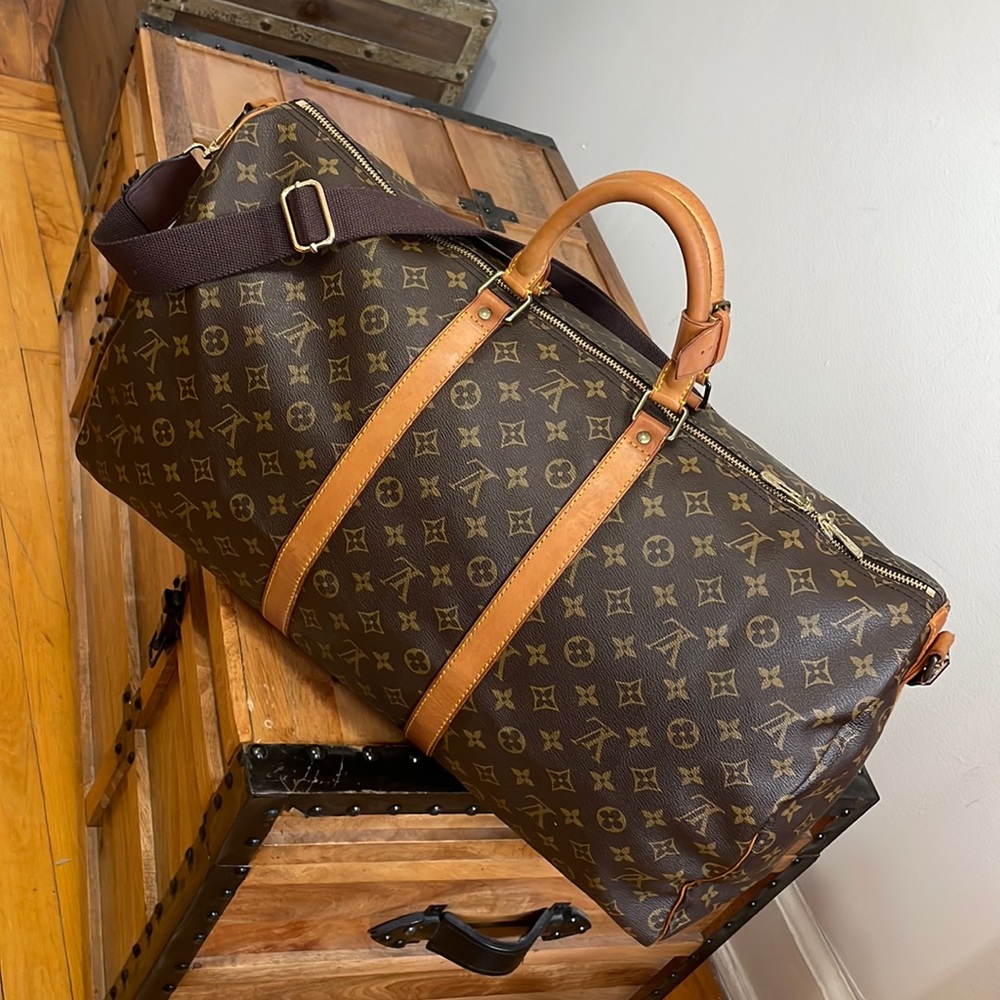Louis Vuitton Bandouliere Keepall 55 Travel Bag